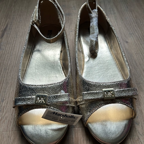 Michael Kors Other - Michael Kors Gold big girl shoes